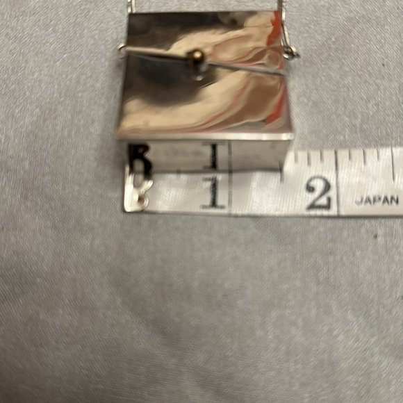 Anne Harvey Sterling Silver Purse Necklace.  34” sterling chain. Vintage - Picture 5 of 13